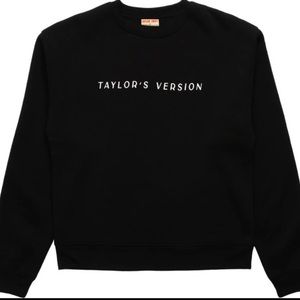 TAYLOR SWIFT Taylor’s Version black crewneck sweatshirt